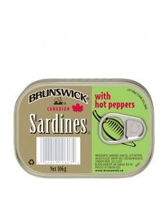 BRUNSWICK SARDINE HOT PEPPERS (SLV) 106g