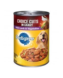 PEDIGREE CHOICE CUTS LAMB VEG 625g