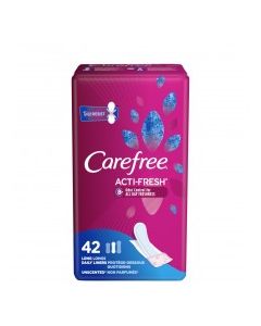 CAREFREE ACTIFRESH LINERS LONG UNSNT 42s