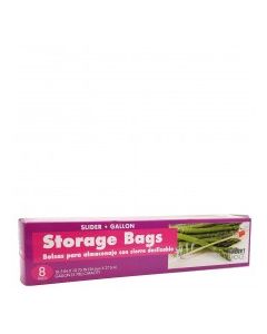 SMART CHOICE STORAGE BAGS GALLON 8s