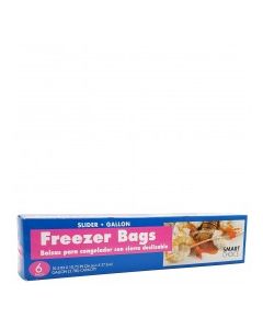 SMART CHOICE FREEZER BAGS GALLON 6s