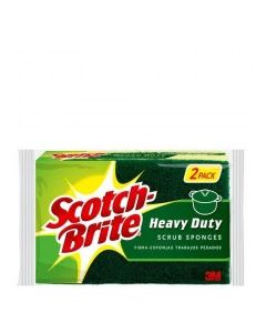 SCOTCH BRITE SCRUB SPONGE H/DUTY 2pk