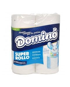 DOMINO TOILET TISSUE SUPER ROLLO 6x400s