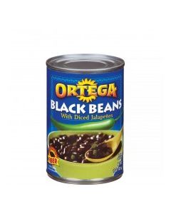 ORTEGA BEANS BLACK DICED JALAPENOS 15oz
