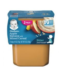 GERBER 2 CEREAL APPLE BAN MIX 2x113g