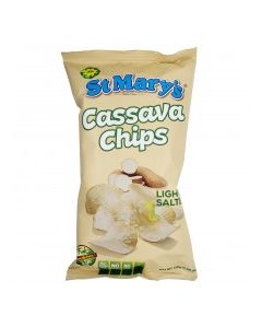 ST MARYS CASSAVA CHIPS LIGHT SALTED 110g