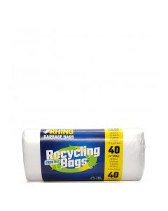 RHINO RECYCLING BAGS FROSTED SML 40s