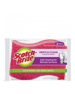 SCOTCH BRITE SCRUB SPONGE DELICATE 3pk
