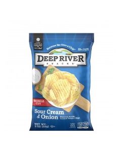 DEEP RIVER KRINKLE CHIPS SOUR CREAM 2oz