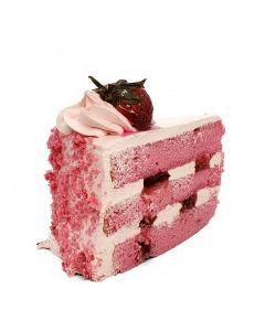CAKE ROUND STRAWBERRY DELIGHT SLICE