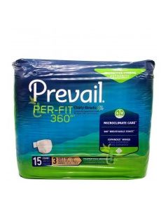 PREVAIL ADULT BRIEF PER-FIT #3 15s