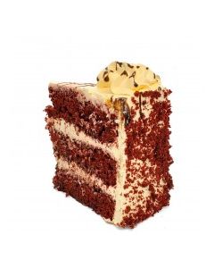 CAKE ROUND RED VELVET SLICE 1ct