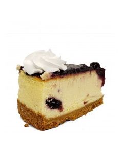 CHEESECAKE BLUEBERRY RIPPLE slice