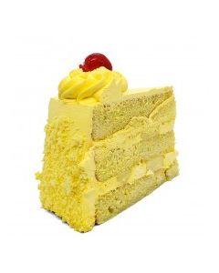 CAKE ROUND LEMON CREME SLICE 1ct