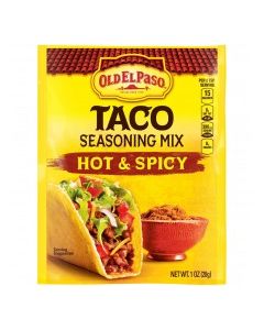 OLD EL PASO TACO SEASONING HOT&SPICY 1oz