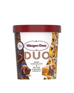 HAAGEN DAZS DUO DARK CHOC CARAMEL 420ml