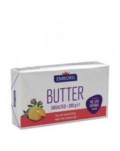 EMBORG BUTTER UNSALTED 200g