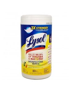 LYSOL WIPES LEMON LIME BLOSSOM TUB 80s