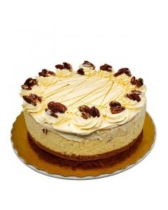 CHEESECAKE CARAMEL PECAN WHOLE 10in