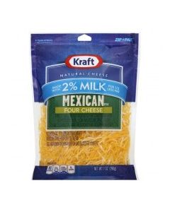 KRAFT MEXICAN FOUR CHEESE 2% 7oz