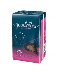 GOODNITES UNDERWEAR GIRLS L 11s