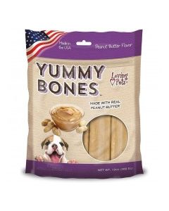 LOVING PETS YUMMY BONES PEANUT BTR 13oz