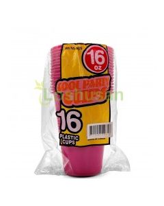 COOL PARTY CUPS RED 16x16oz