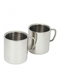 CHEF CRAFT DOUBLE WALLED MUGS 2pc
