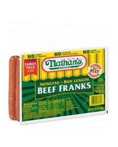 NATHANS FRANKS BEEF 28oz