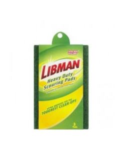 LIBMAN HEAVY DUTY SCOURING PADS 3s