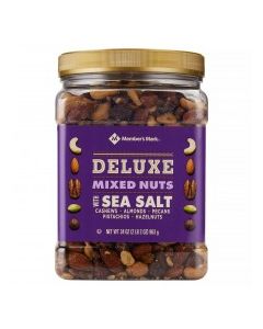 MEMBERS MARK MIXED NUTS SEA SALT 34oz
