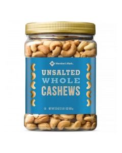 MEMBERS MARK CASHEWS UNSALTED 33oz