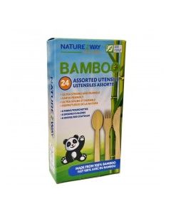 NATURZ BAMBOO CUTLERY ASSORTED 24s
