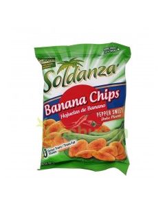 SOLDANZA BANANA CHIPS PEPPER SWEET 36g