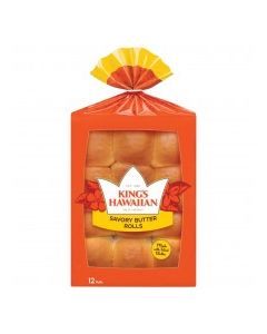 KINGS HAWAIIAN ROLLS SAVORY BUTTER 12ct