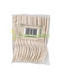 YAZZDENIRO BIODEGRABLE FORK 7" 25ct
