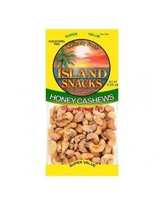 ISLAND SNACKS CASHEWS HONEY 4.25oz