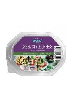 EMBORG GREEK CHEESE OLIVES HERB 100g