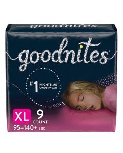 GOODNITES UNDERWEAR GIRLS XL 9s