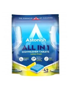 ASTONISH DISHWASH TABLETS LEMON 42pk