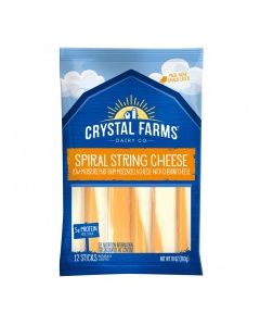 CRYSTAL FARMS SPIRAL CHEESE STICK 10oz