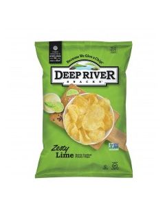 DEEP RIVER KETTLE CHIPS ZESTY LIME 2oz