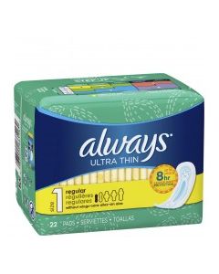 ALWAYS ULTRA THIN PADS REGULAR 22s