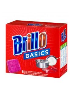 BRILLO BASICS SOAP PADS 8s