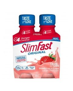 SLIM FAST ORIGINAL STRAWBERRIES 4x11oz