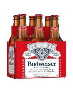 BUDWEISER BEER 6x12oz