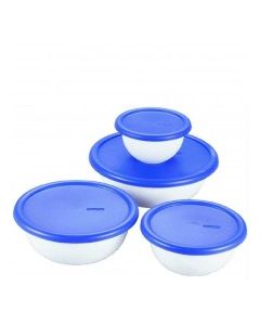 STERILITE COVERED BOWL SET 8pc