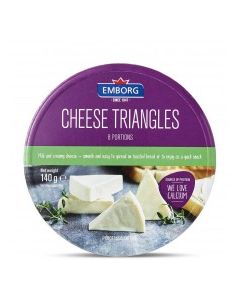 EMBORG CHEESE TRIANGLES 140g