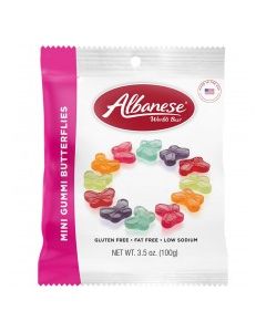 ALBANESE GUMMI BUTTERFLIES MINI 100g