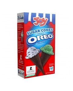 JOY SUGAR CONES WITH OREO PIECES 12s